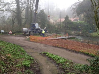 Old bridge being removed